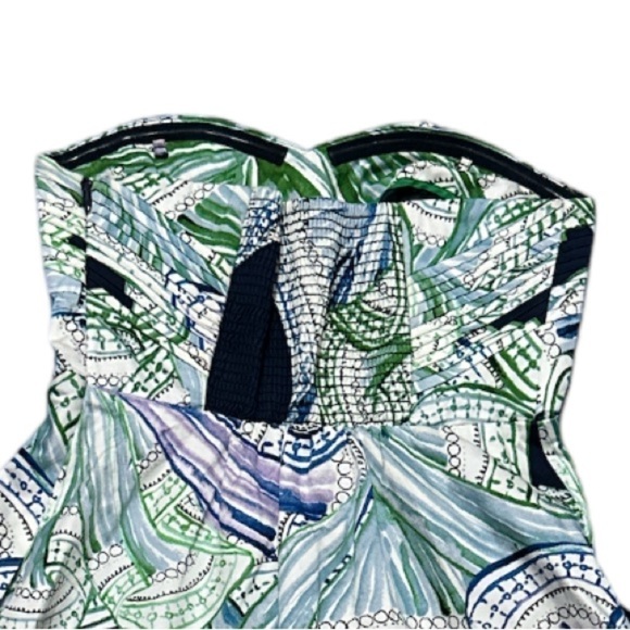 Moulinette Soeurs Anthropologie Donau Dress Strapless Side Boning Pleated Top - Picture 6 of 11